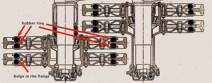 Tiger II road wheel cutaway detail