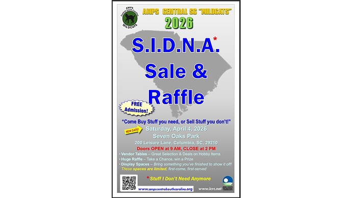 Rescheduled SIDNA Sale Poster