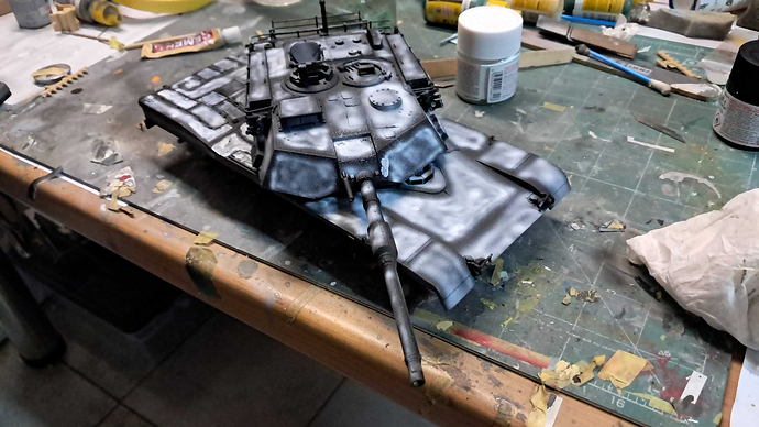 ive made some progress it is now based coated and pre shaded