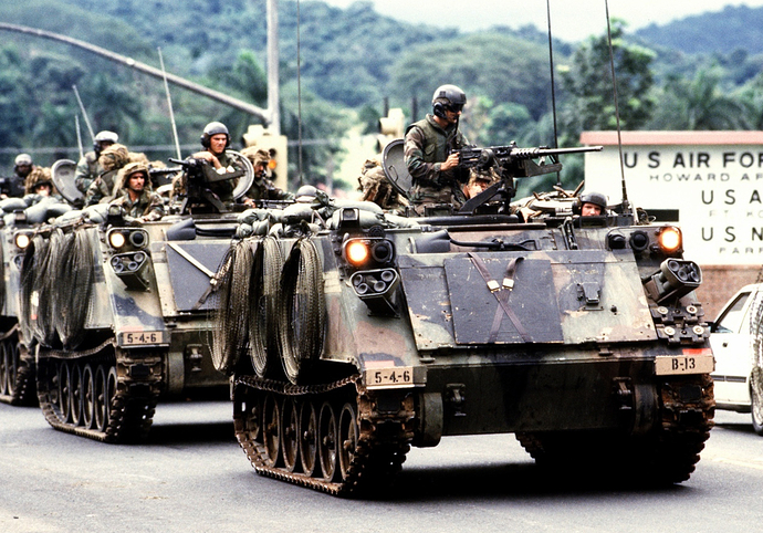 column-of-m113-apcs-operation-just-cause-panama