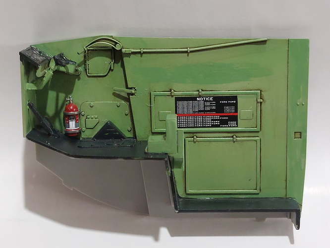 Driver side engine wall