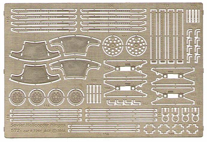 7261 Soviet Helicopter Hinges