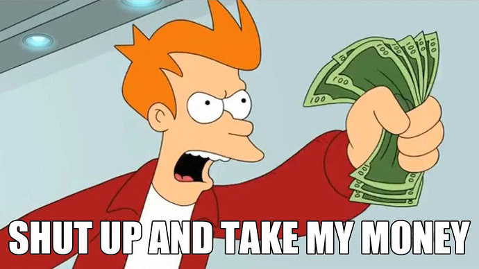 take my money