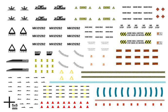 Monarch Decals export size