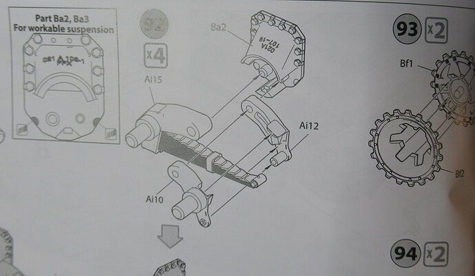 instruction sheet suspension bogie