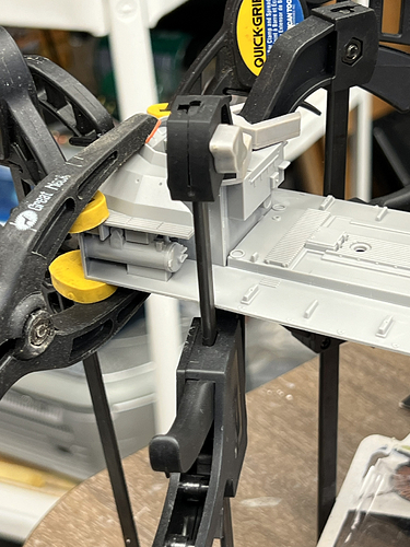 some clamping underway