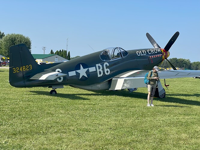 Old Crow P-51B Oshkosh 2025 -1