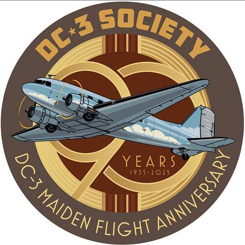 DC-3_90th Logo