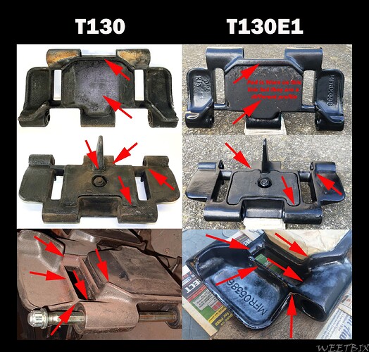 T130 and T130E1 Difference A