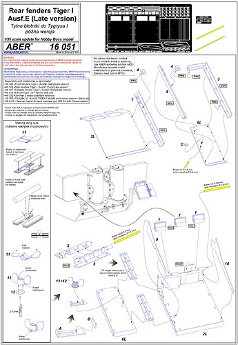 Aber 16051 Rear Fenders Late