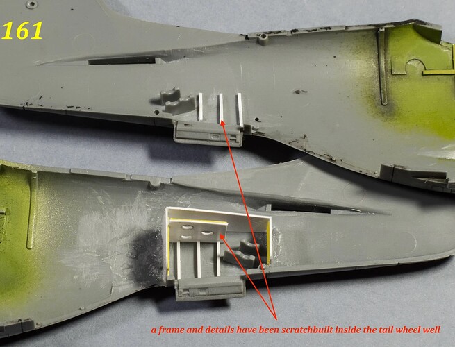 Tail wheel bay model