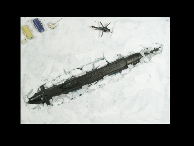 HMS Revenge Breaking Through the Arctic Ice (ii)