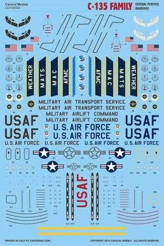 Caracal Decals-1-144 C-135 Family