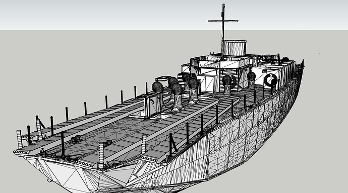 LCI(s)Fairmile H landing craft (1-48) montée 1