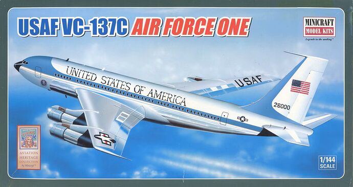 1-144 Minicraft Air Force One 26000