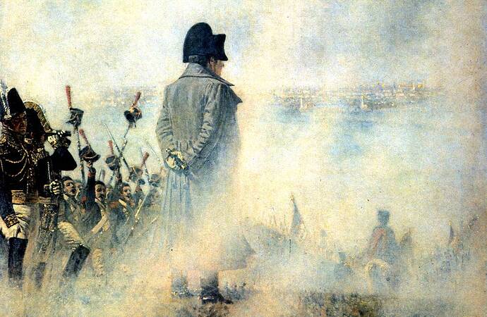 Napoleon in front of Moscow, waiting for the boyars