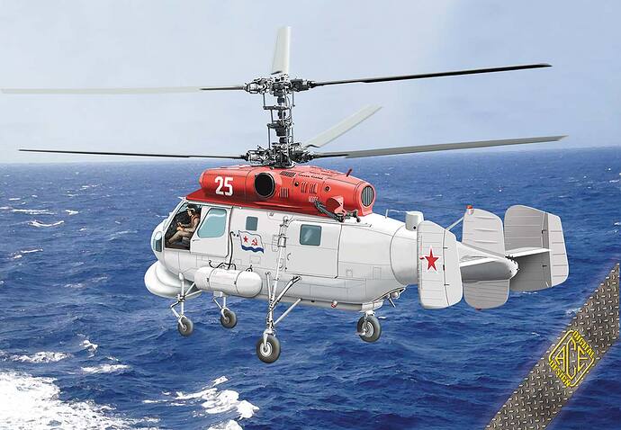 72307 Ka-25PS Hormone-C search and rescue (SAR) Soviet Naval Helicopter