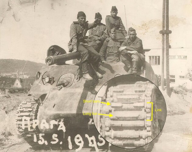 Real M4A2 track closeup
