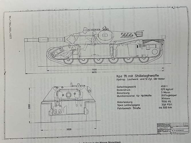 KPz 70 with driver in hull