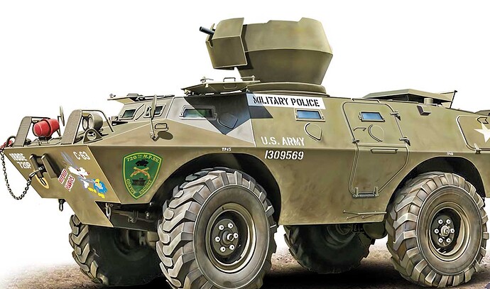 72454 V-100 with XM-174 automatic grenade launcher