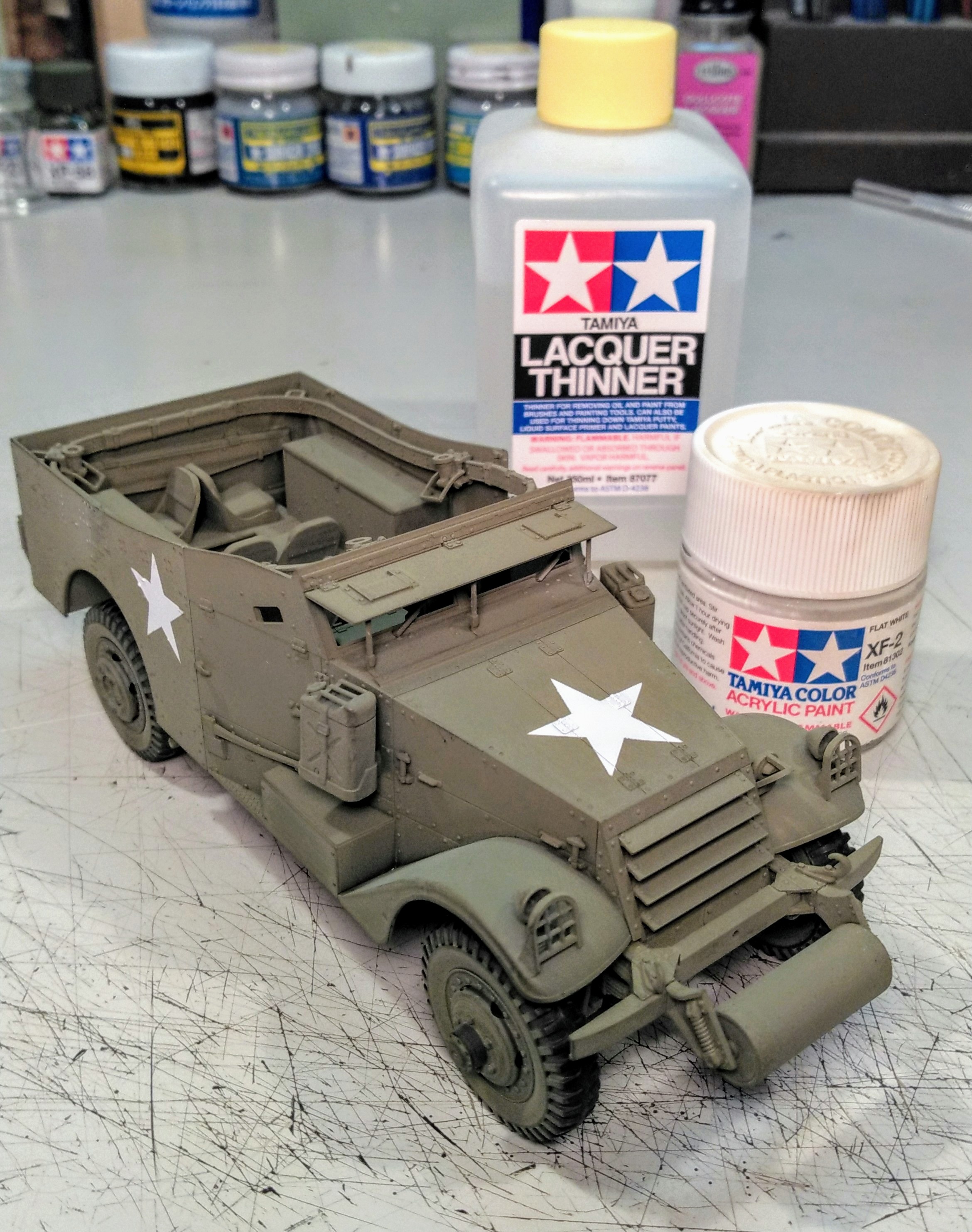 What's the best way to remove tamiya epoxy putty off my stowage