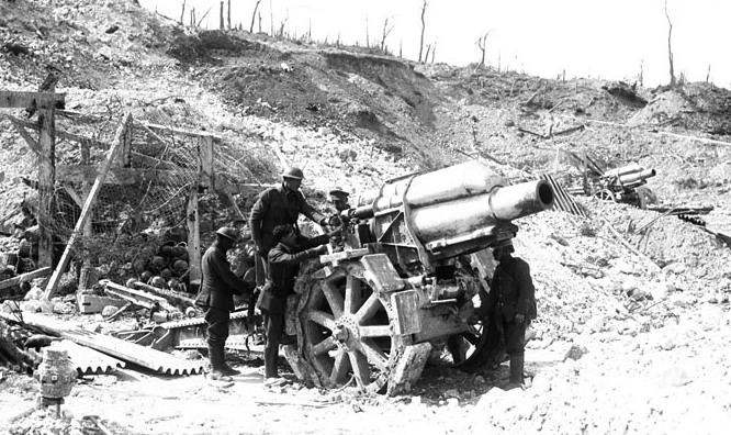 60f4b87728e76104e1cac9c2_German-21-cm-Morsers-captured-by-Cdns--at-Vimy-Ridge--May-1917---MIKAN-No--3397817