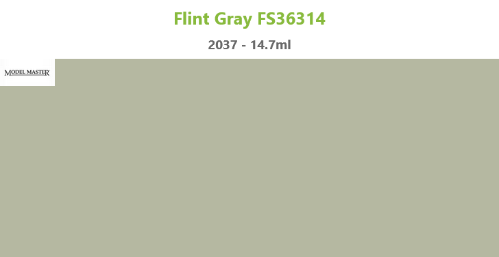 Flint Gray FS36314 2037 Enamel Matt Model Master 14.7ml