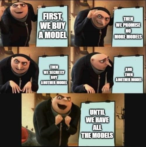 First We Buy a Model