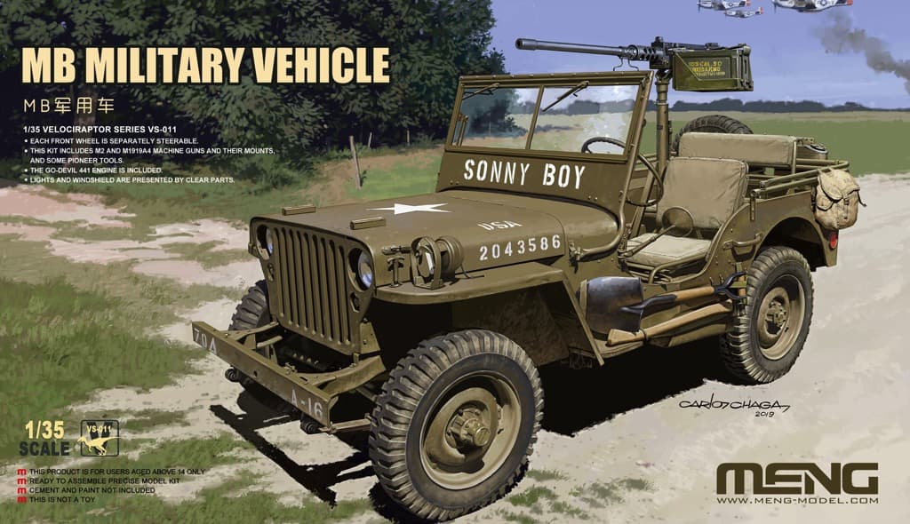 Tamiya - 35219 - Model - Jeep Willys 1/4 Ton - Scale 1:35, Brown, Black