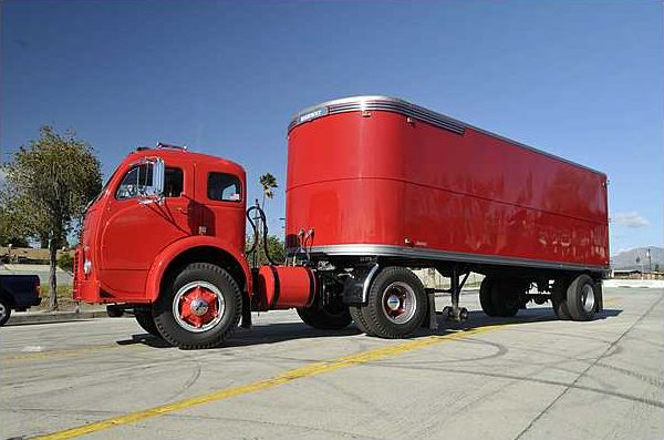 White COE with Trailer
