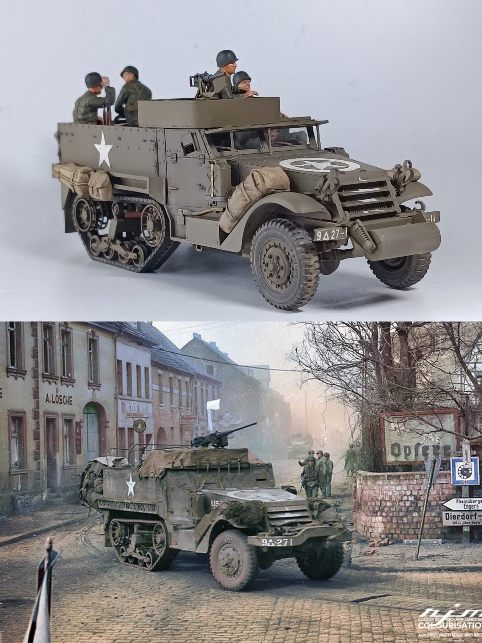 M3A1 Halftrack (Tamiya 1/35 Converted + Spares and 3D parts