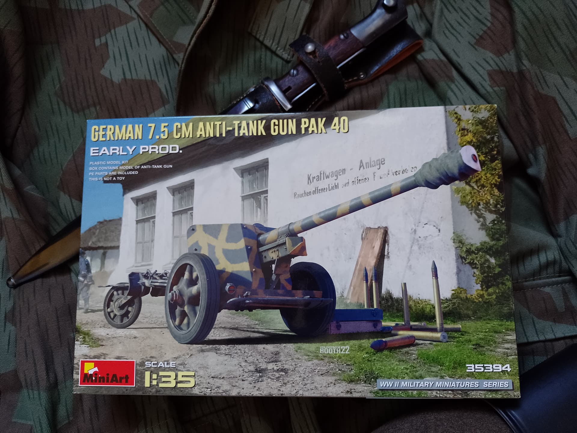 MiniArt German 7.5cm Anti-Tank Gun Pak 40. Early Prod