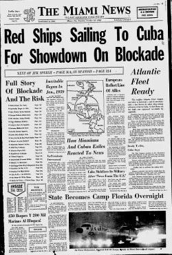 S FL Cuban Missile Crisis Newspaper 3