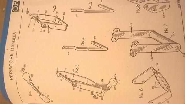 Drawing - Periscope Handles 1-8