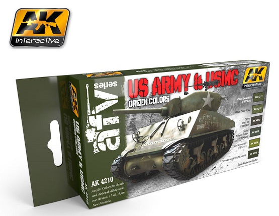 us-army-usmc-green-colors-set