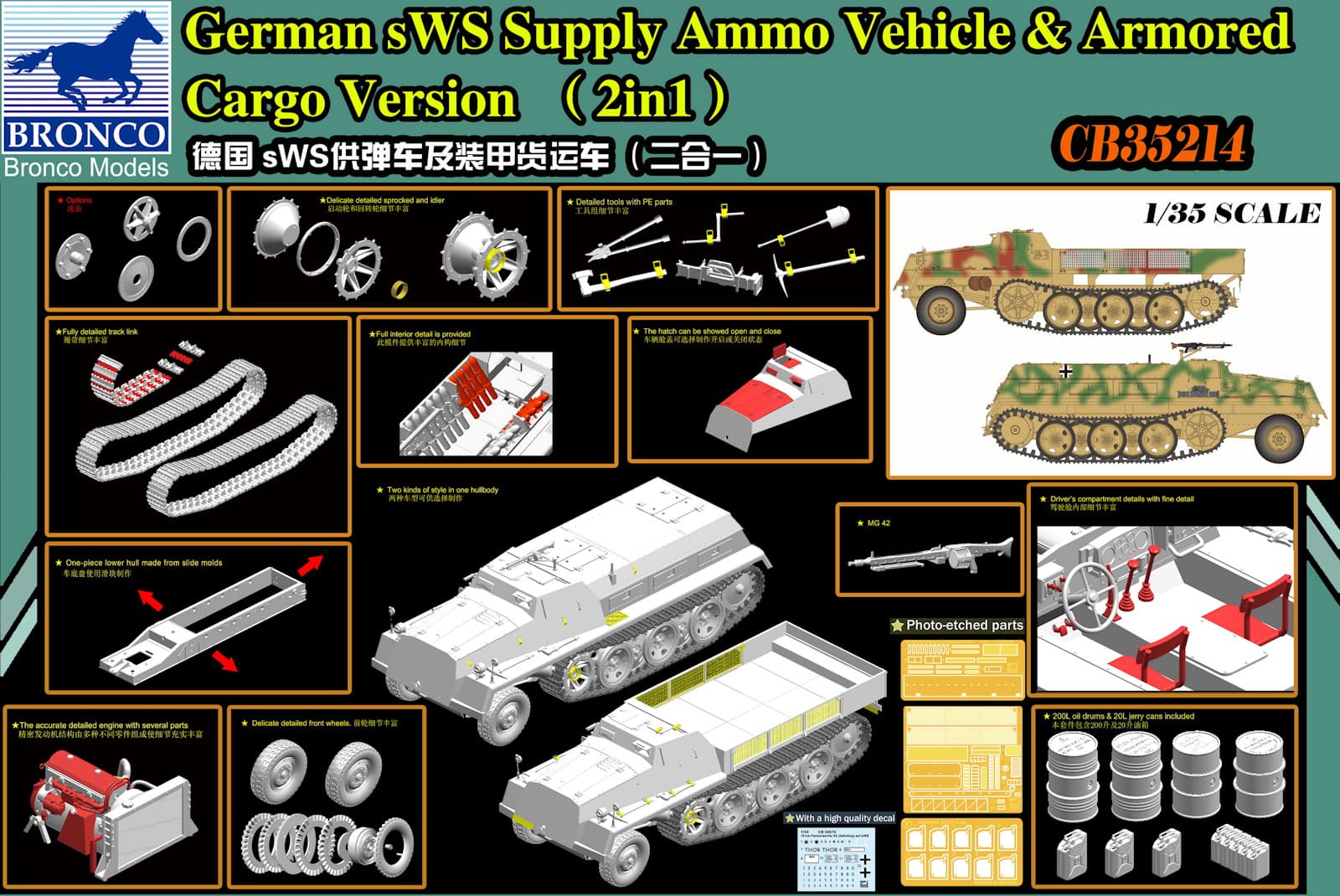 1/35 Bronco Schwerer Wehrmachtschlepper (The late war Sd.Kfz. 6
